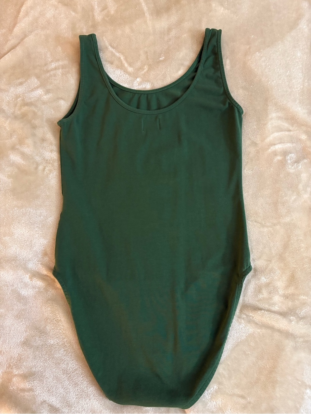 Calvin Klein Scoop Neck Bodysuit Green With Buttons Size XS - Picture 2 of 7